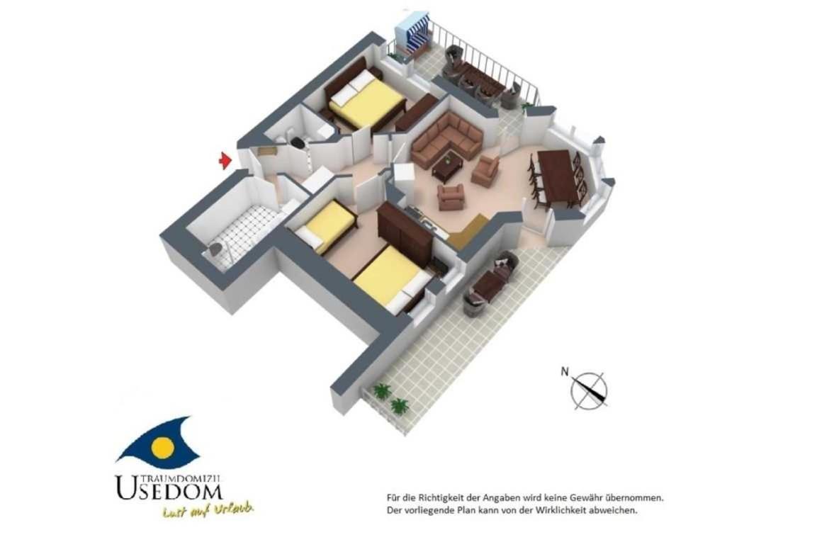 Duenen-Residenz B 05 Apartment Heringsdorf  Ngoại thất bức ảnh